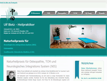 Tablet Screenshot of naturpraxis-bietz.com